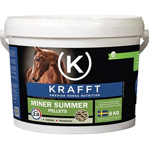 Hästfoder Krafft Miner Summer Pellets, 8 kg
