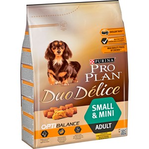 Hundfoder Pro Plan Duo Délice Adult Small Mini Kyckling och Ris, 2,5 kg