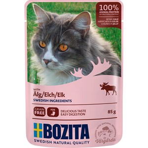 Kattmat Bozita Bitar i gelé Älg, 85 g