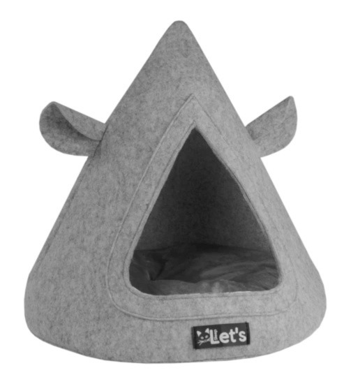 Teepee Let's Sleep Pet cave - Katt-& Hundbädd - Grå