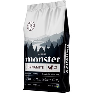Hundfoder Monster Dog Original Dynamite All Breed Chicken/Turkey, 12 kg