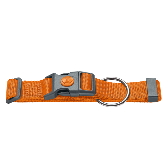 HUNTER London halsband, orange - Vario Plus stl. L-XL: 39-64 cm halsomfång, B 25 mm