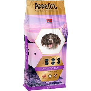 Hundfoder Appetitt Sensitive Fish Medium Breed, 12 kg
