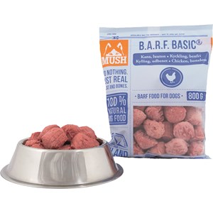 Hundfoder Mush Basic Kyckling utan ben, 0,8 kg