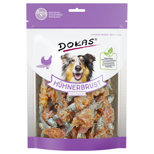 Dokas tuggbitar Kycklingbröst & fisk 2 x 220 g