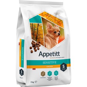 Hundfoder Appetitt Sensitive Chicken S 3 kg