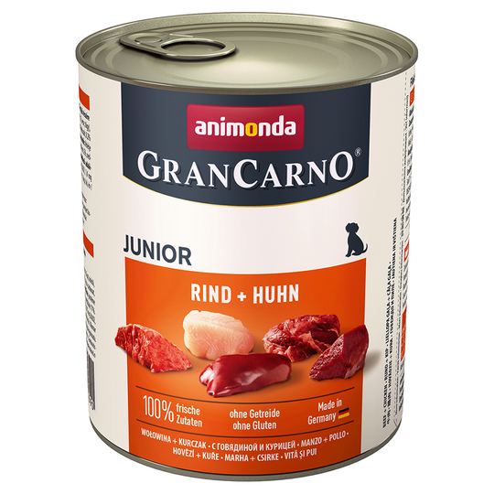 Animonda GranCarno Original Junior 6 x 800 g - Nötkött & kyckling