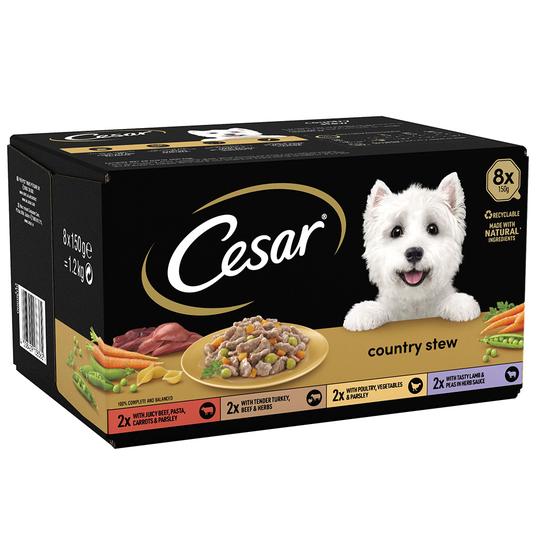 Cesar Country Kitchen Favourites Ekonomipack: 24 x 150 g