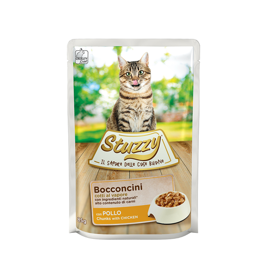 Ekonomipack: 24 x 100 g Stuzzy Cat i portionspåse - Kyckling