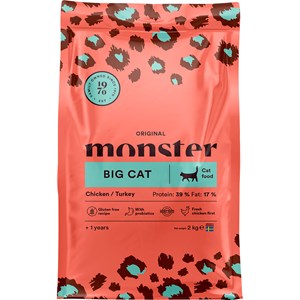Kattmat Monster Cat Original Big Cat Chicken/Turkey 2 kg