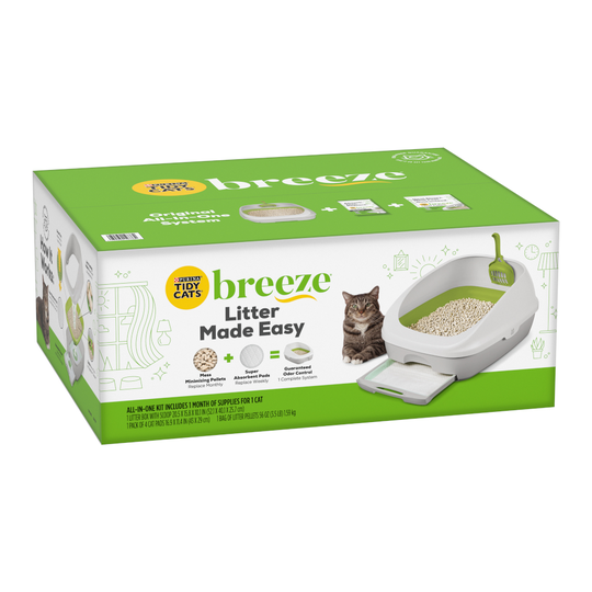 Purina Tidy Cats Breeze Startbox - Startbox (kattlåda + tillbehör för 1 månad)
