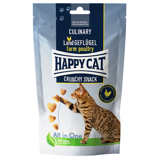 Happy Cat Culinary Crunchy Snack Land Poultry - Ekonomipack: 2 x 70 g