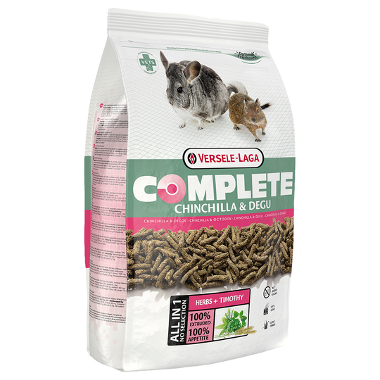 Ekonomipack: 2 eller 4 påsar Versele-Laga Complete - Chinchilla & Degu Complete foder (2 x 1,75 kg)