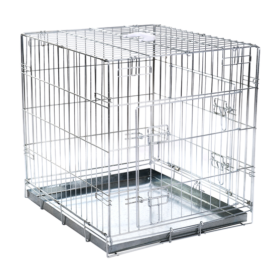 Double Door bur - Storlek M: B 60 x D 89 x H 66 cm