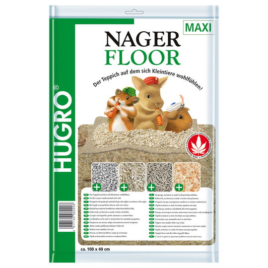 Hugro hampmatta för smådjur - 40 x 100 cm