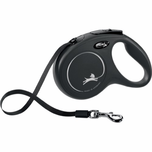 Flexi New Classic M, 5M, band - max 25 kg (Rosa)
