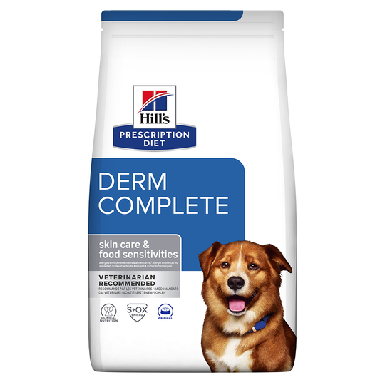 2 x 10 kg / 12 kg Hill's Prescription Diet till sparpris! - Diet Derm Complete (2 x 12kg)