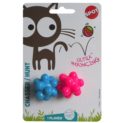 Kattleksak anatomiska studsbollar 2-pack 470757
