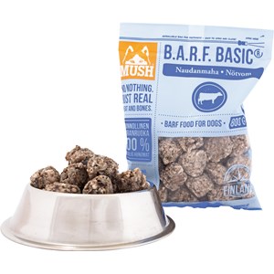 Hundfoder Mush Basic Nötvom, 0,8 kg