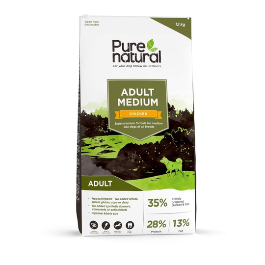 Purenatural Dog Adult Medium Chicken (12 kg)