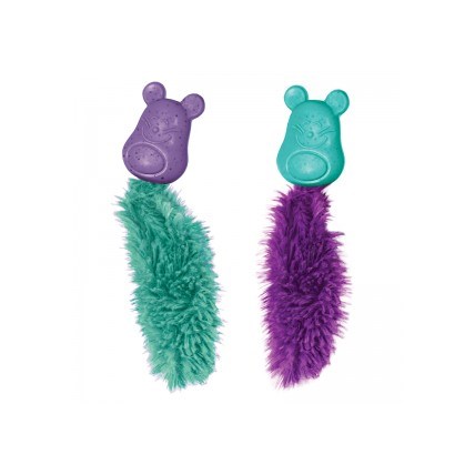 Kattleksak Kong Cat Infused Bobble Mouse, Turkos