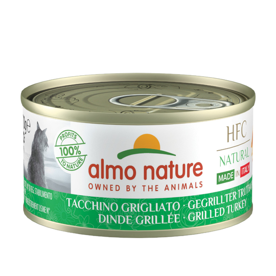 Almo Nature HFC Natural Made in Italy 6 x 70 g - Grillad kalkon