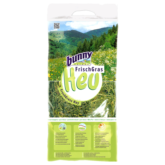 Bunny hö av färskgräs - Ekonomipack: 2 x 3 kg
