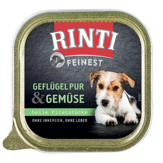 9 + 2 på köpet! 11 x 150 g RINTI Finest portionsformar - Fjäderfä & grönsaker
