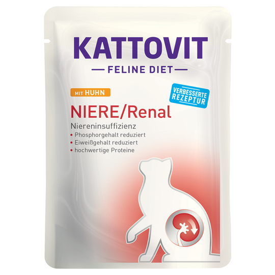 Kattovit Feline Renal Pouch 24 x 85 g - Kyckling