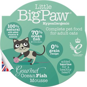 Kattmat Little Big Paw Gourmet Atlantic Ocean Fish Mousse 85 g