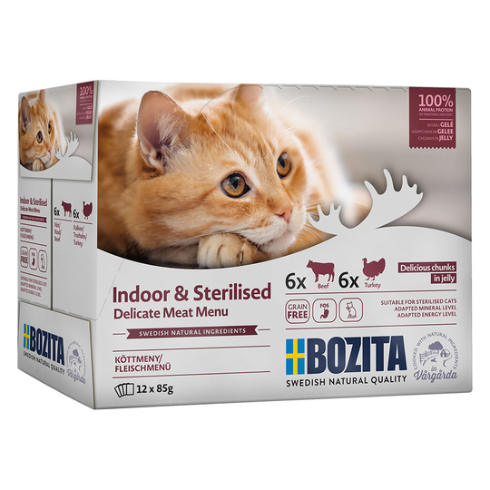 Bozita Indoor & Sterilised Mixpack 12 x 85 g - Gelé