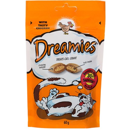 Dreamies kattgodis kyckling