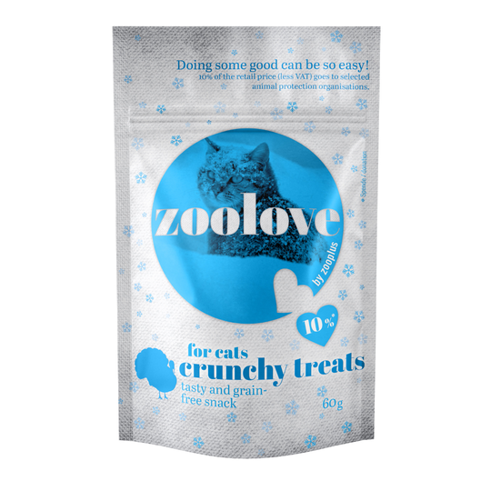 zoolove crunchy treats för katter - Winter Edition - Ekonomipack: 6 x 60 g