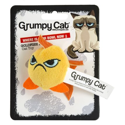 Kattleksak Grumpy cat guldfisk boll 5cm