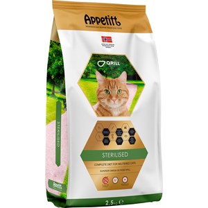 Kattmat Appetitt Sterilised, 2,5 kg