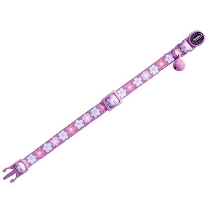 Katthalsband Flower Lilac