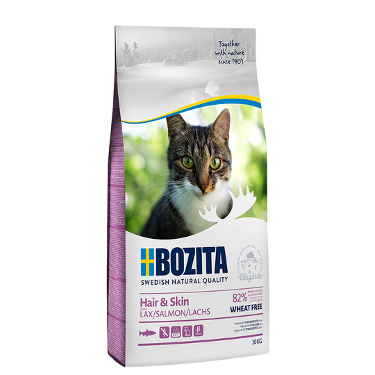 Ekonomipack: 2 x 10 kg Bozita Feline kattfoder till lågpris! Hair & Skin Grainfree 2 x 10 kg