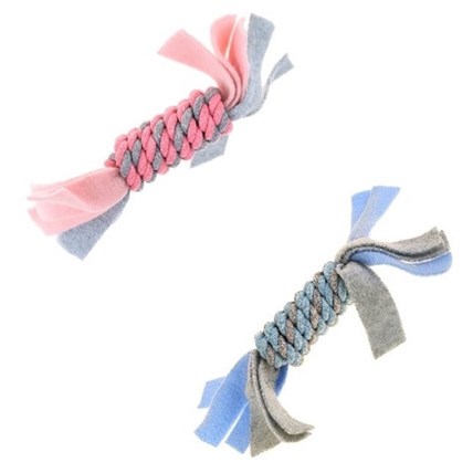 Hundleksak Fleecy Coil, Rosa
