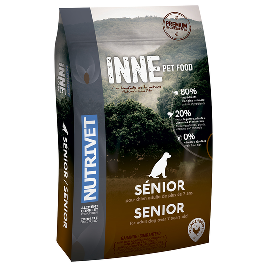 Ekonomipack: 2 x 12 kg Nutrivet Inne Dog hundfoder - Dog Senior