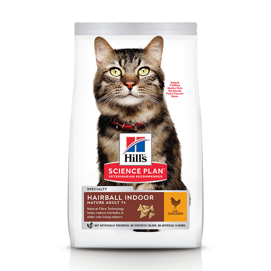 Hill's Science Plan Mature Adult Hairball & Indoor Chicken 1,5 kg