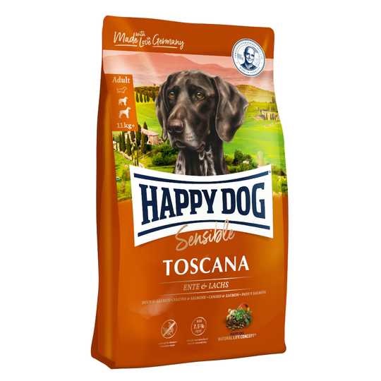 Blandat ekonomipack: 2 x 12,5 kg Happy Dog Supreme - Blandpack: Toscana + Ireland