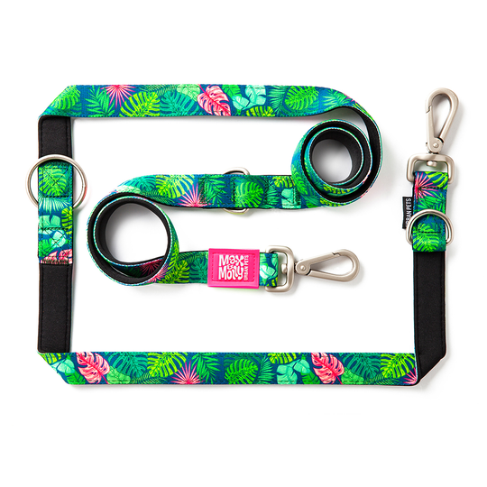Max & Molly Tropical multifunktionskoppel - Stl. M: 200 cm långt, 20 mm brett